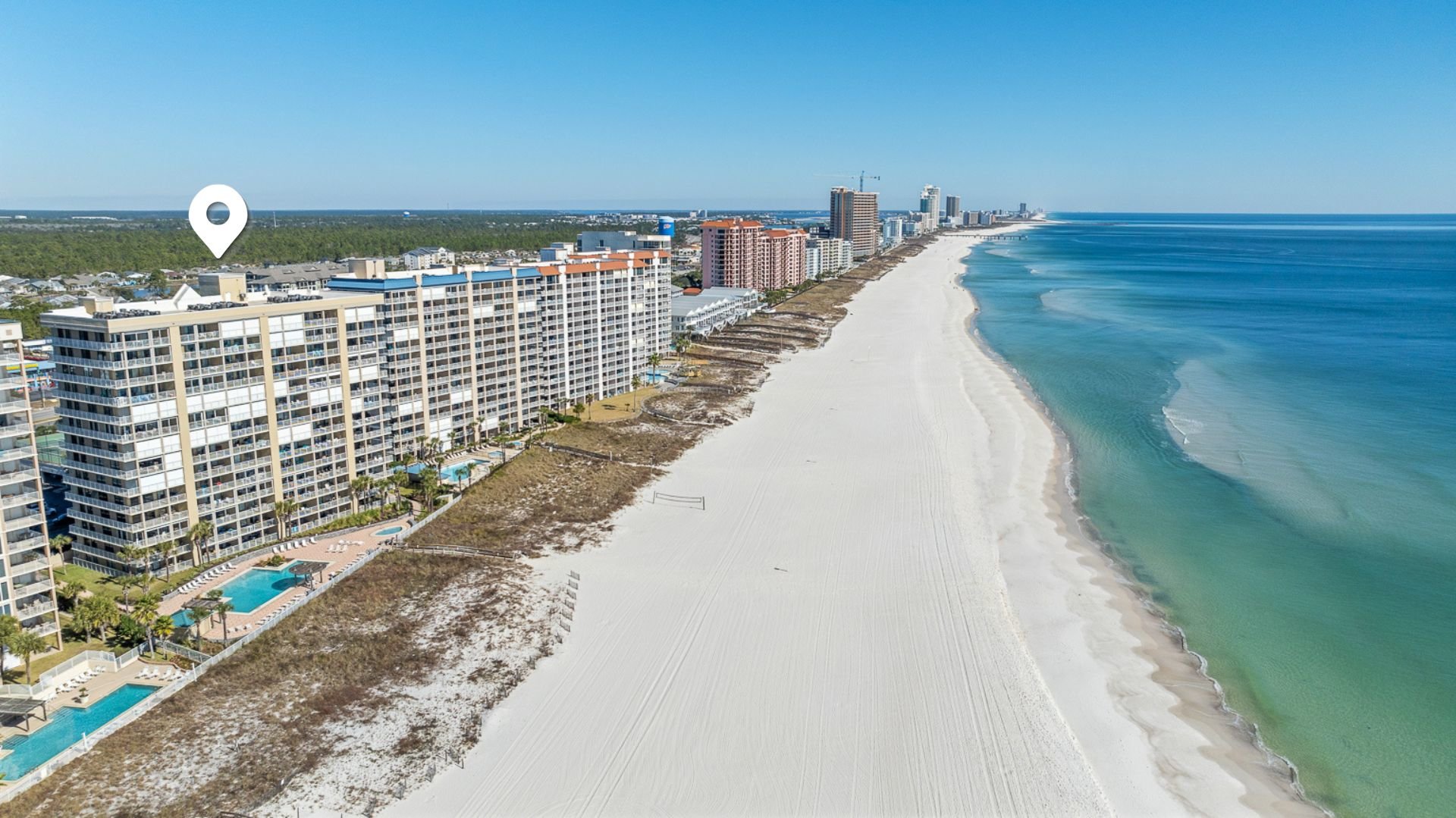 White Caps Panoramic Shoreline in Orange Beach Alabama